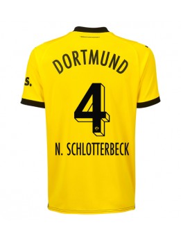 Billige Borussia Dortmund Nico Schlotterbeck #4 Hjemmedrakt 2023-24 Kortermet